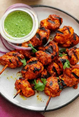 Authentic Chicken Tikka Kebab (Murgh Tikka)