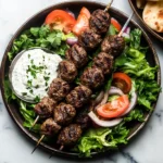 Beef Kofta Kebabs with Tzatziki
