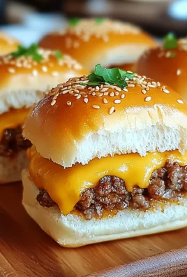 Cheeseburger Sliders with Hawaiian Rolls