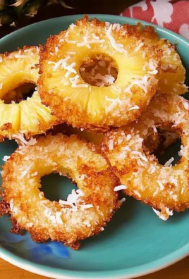 Coconut Fried Pineapple Rings