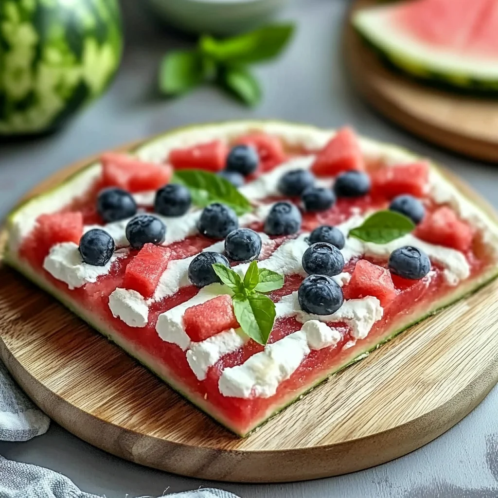 Juicy Watermelon Pizza