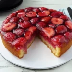 Traditional Strawberry Upside Down Cake - theamazingfood