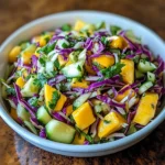 Tropical Cucumber Mango Slaw