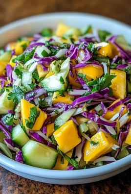 Tropical Cucumber Mango Slaw