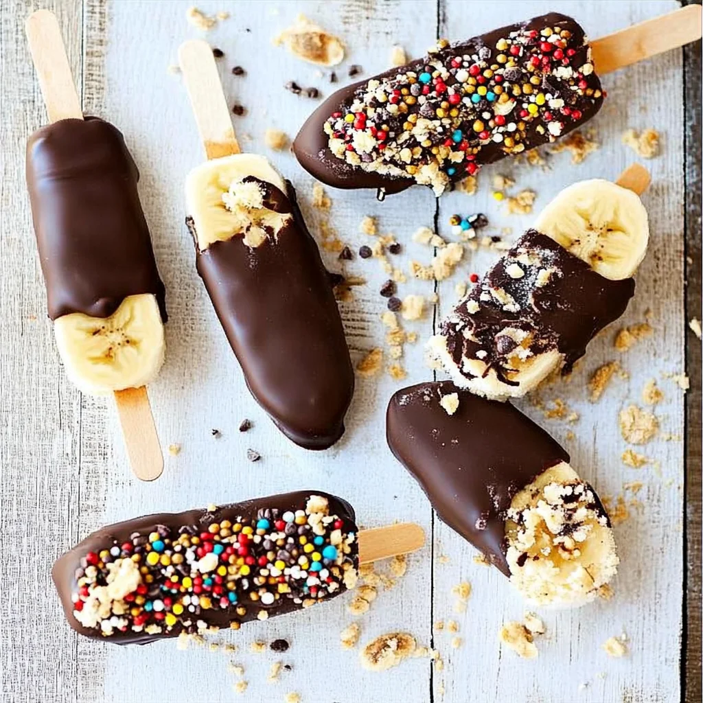 Chocolate-Covered Frozen Bananas