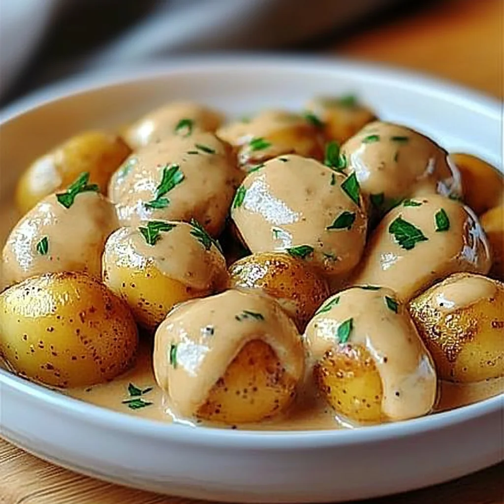 Creamy Baby Potatoes Recipe