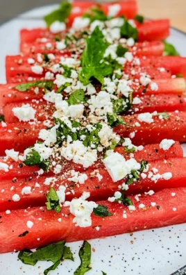 Epic Watermelon Fries With Feta