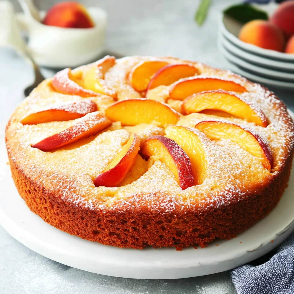Fresh Peach Cake