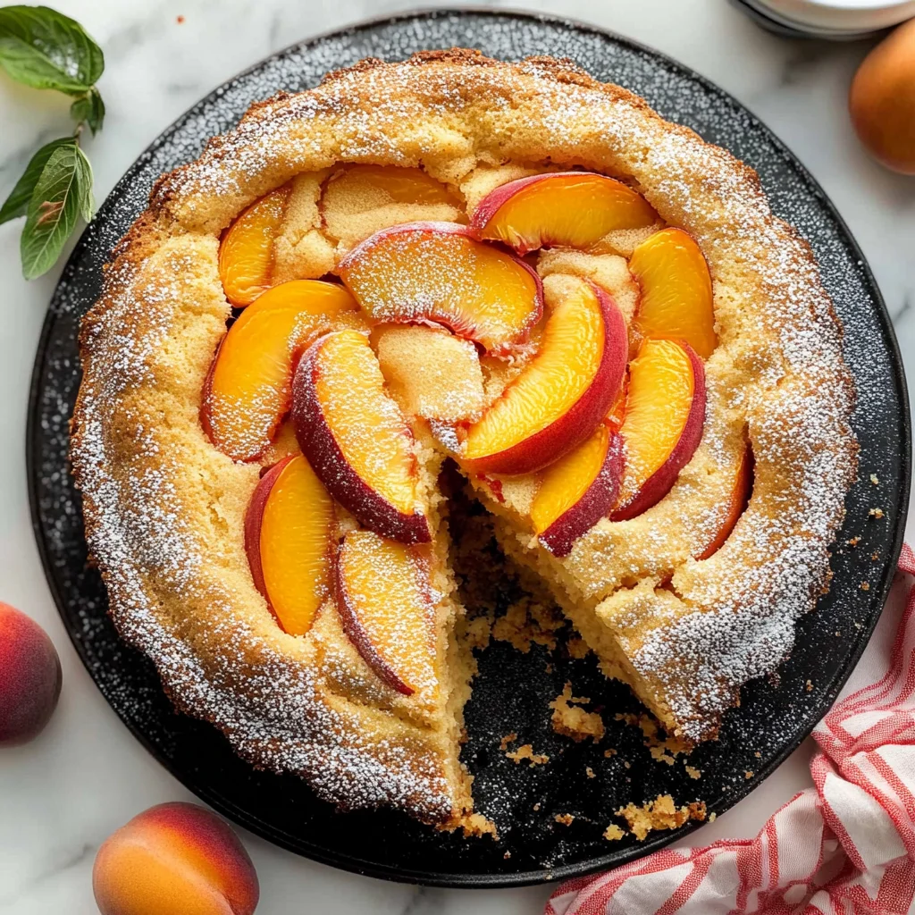 Fresh Peach Cake