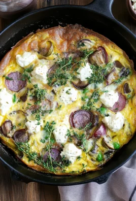 Garden Frittata with Goat Cheese