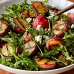 Grilled Plum and Arugula Salad