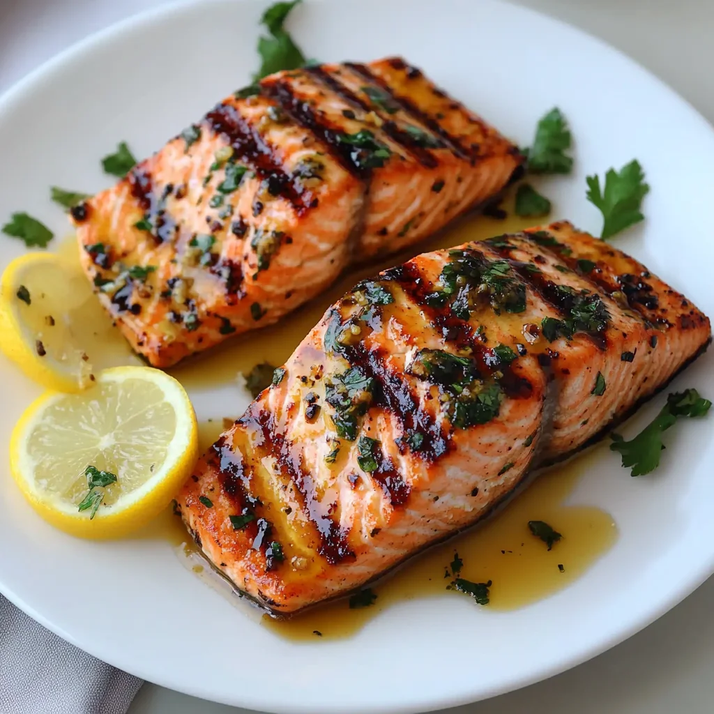 Healthy Grilled Honey Mustard Salmon