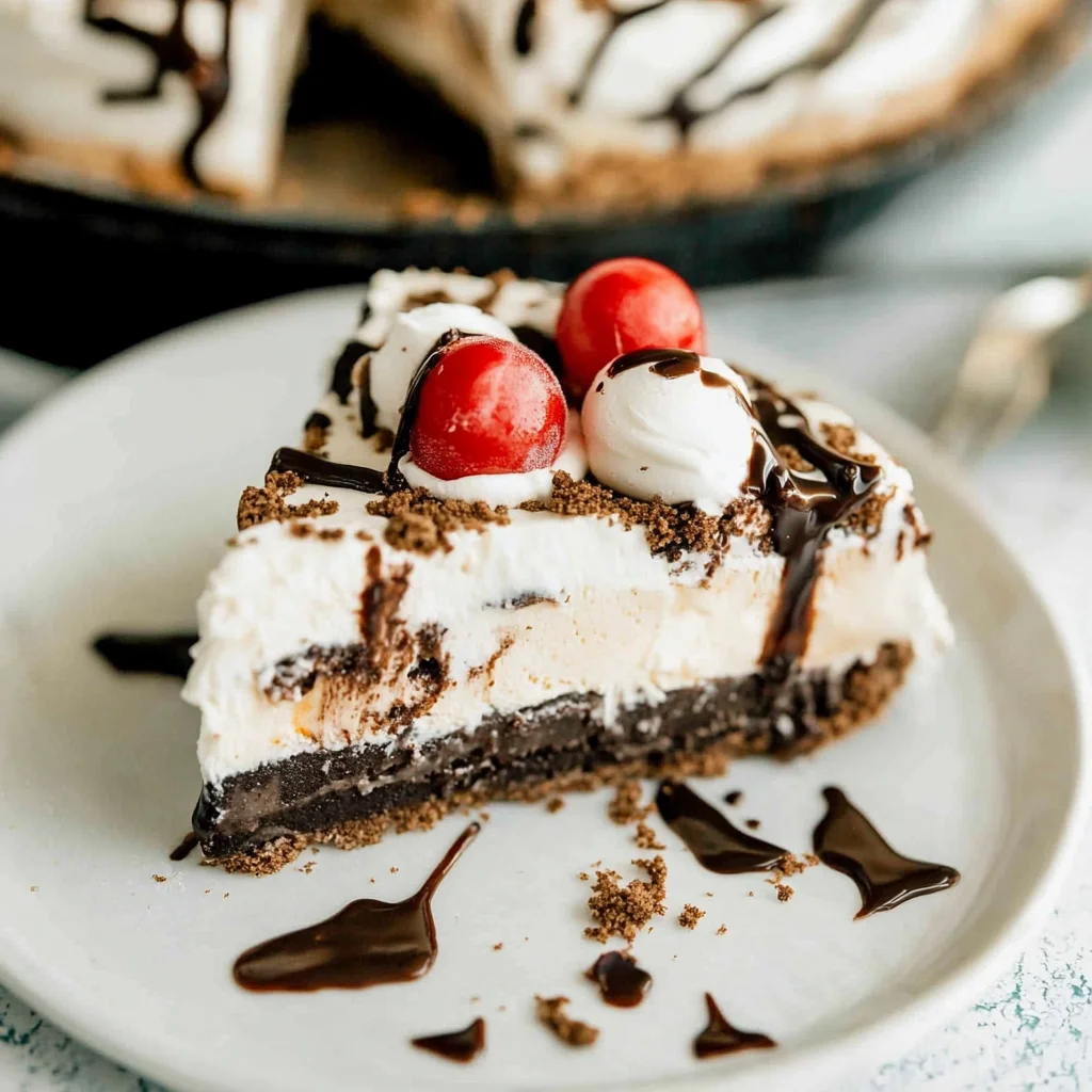 No Bake Mississippi Mud Ice Cream Cake Recipe