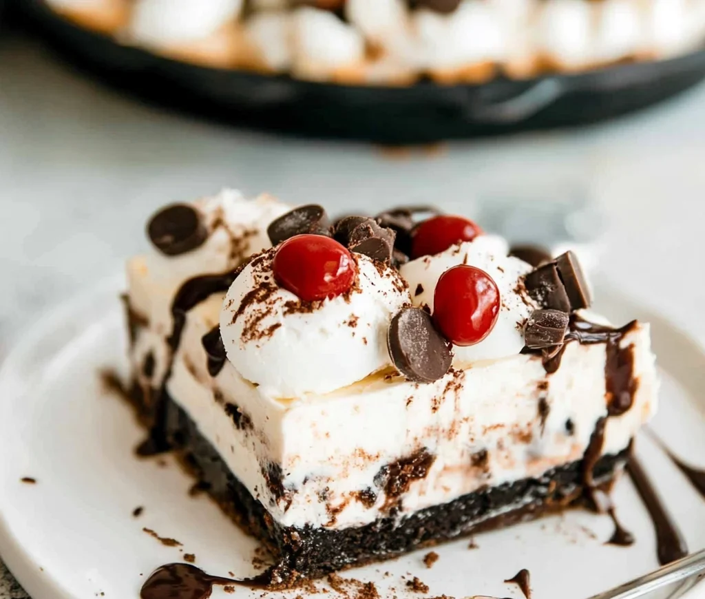 No Bake Mississippi Mud Ice Cream Cake Recipe