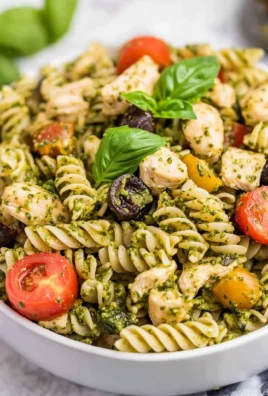 Pesto Chicken Pasta Salad