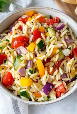 Rainbow Orzo Salad