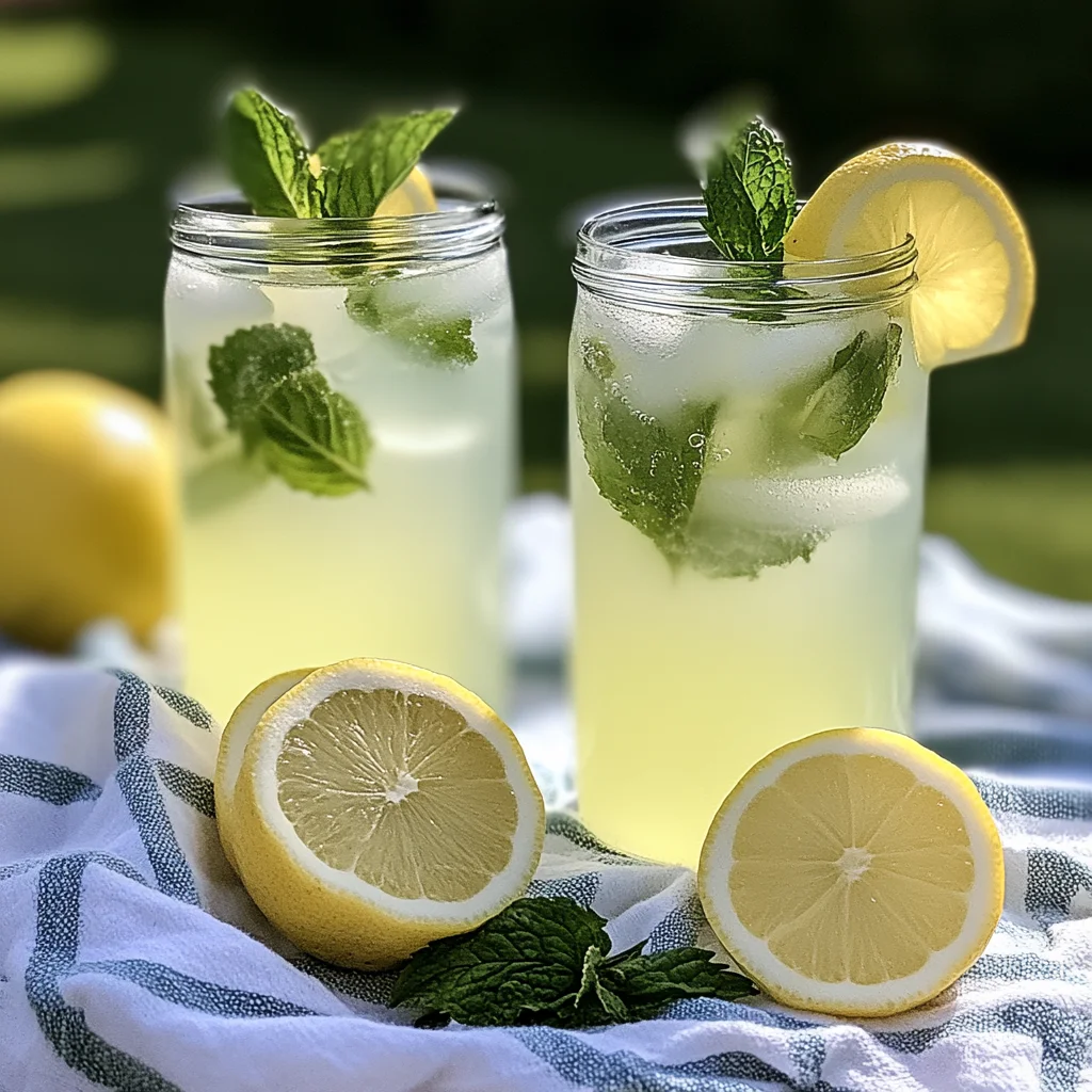 Sparkling Mint Lemonade