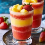 Strawberry Mango Layered Mocktail