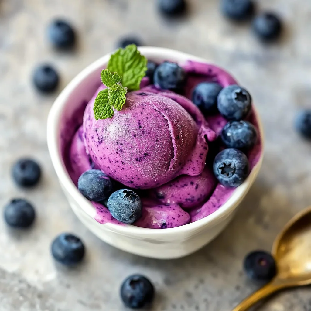 Blueberry Frozen Yogurt