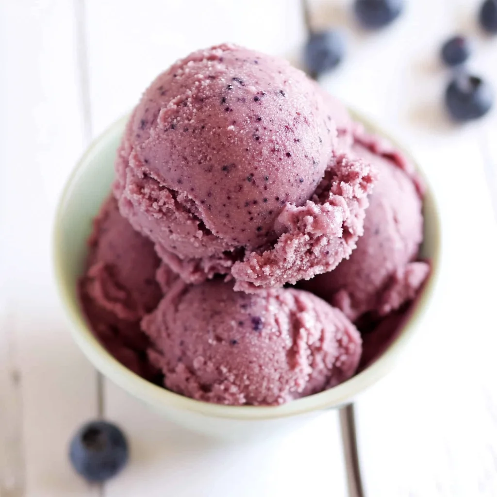 Blueberry Sherbet