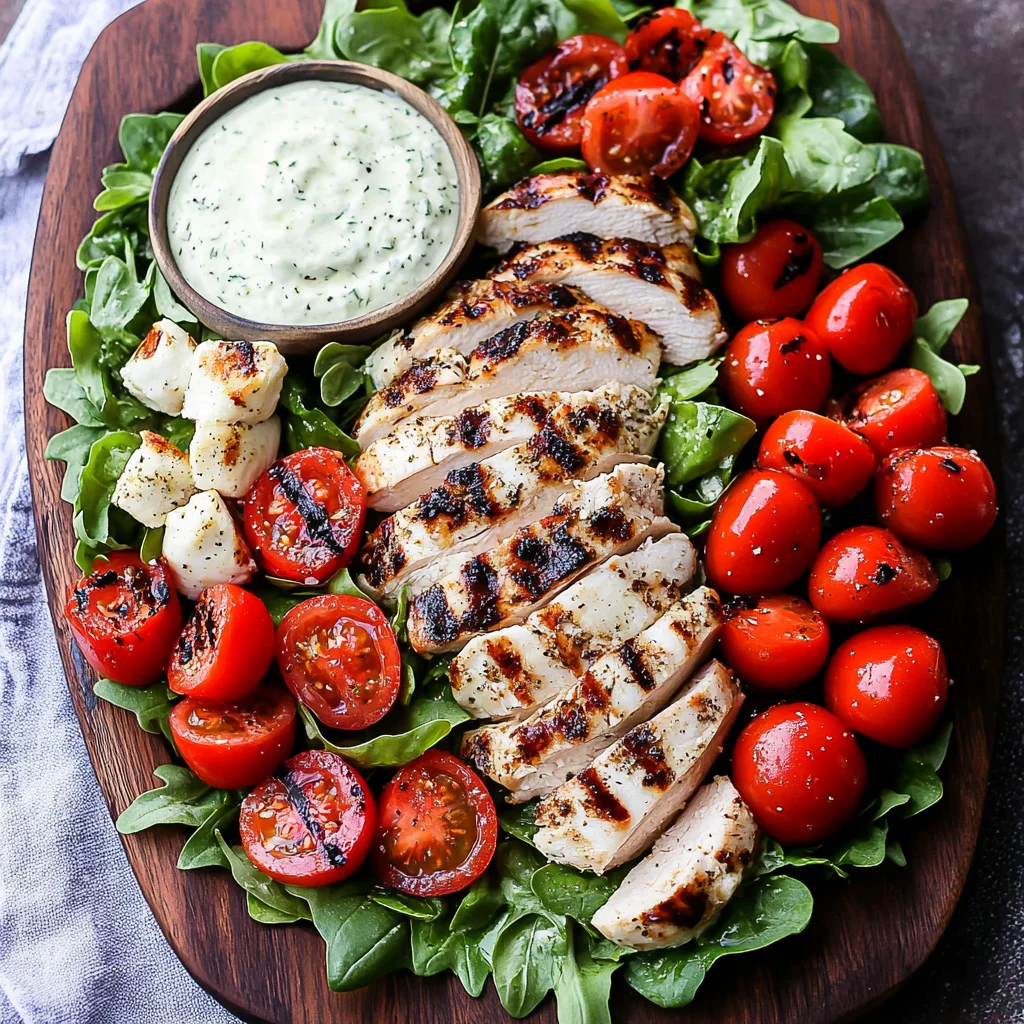 Caprese Grilled Chicken Salad