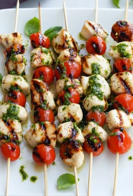 Chicken Caprese Skewers