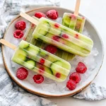Cucumber Raspberry Pops