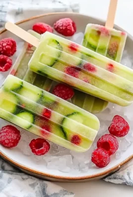 Cucumber Raspberry Pops