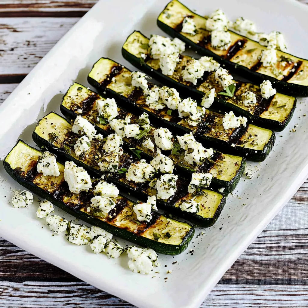 Easy Grilled Greek Zucchini
