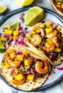 Grilled Shrimp Tacos with Peach Salsa