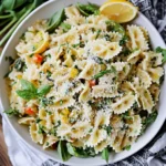 Lemon Basil Parmesan Pasta Salad
