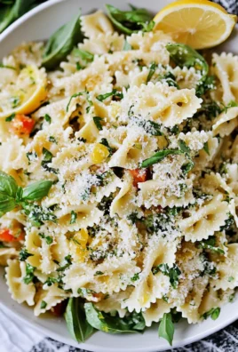 Lemon Basil Parmesan Pasta Salad