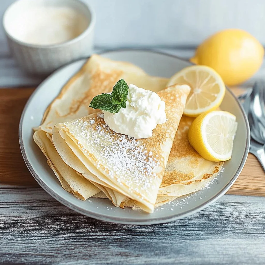 Lemon Ricotta Crepes