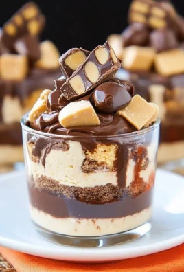 Mini Reese's Chocolate Peanut Butter Cheesecake Trifles