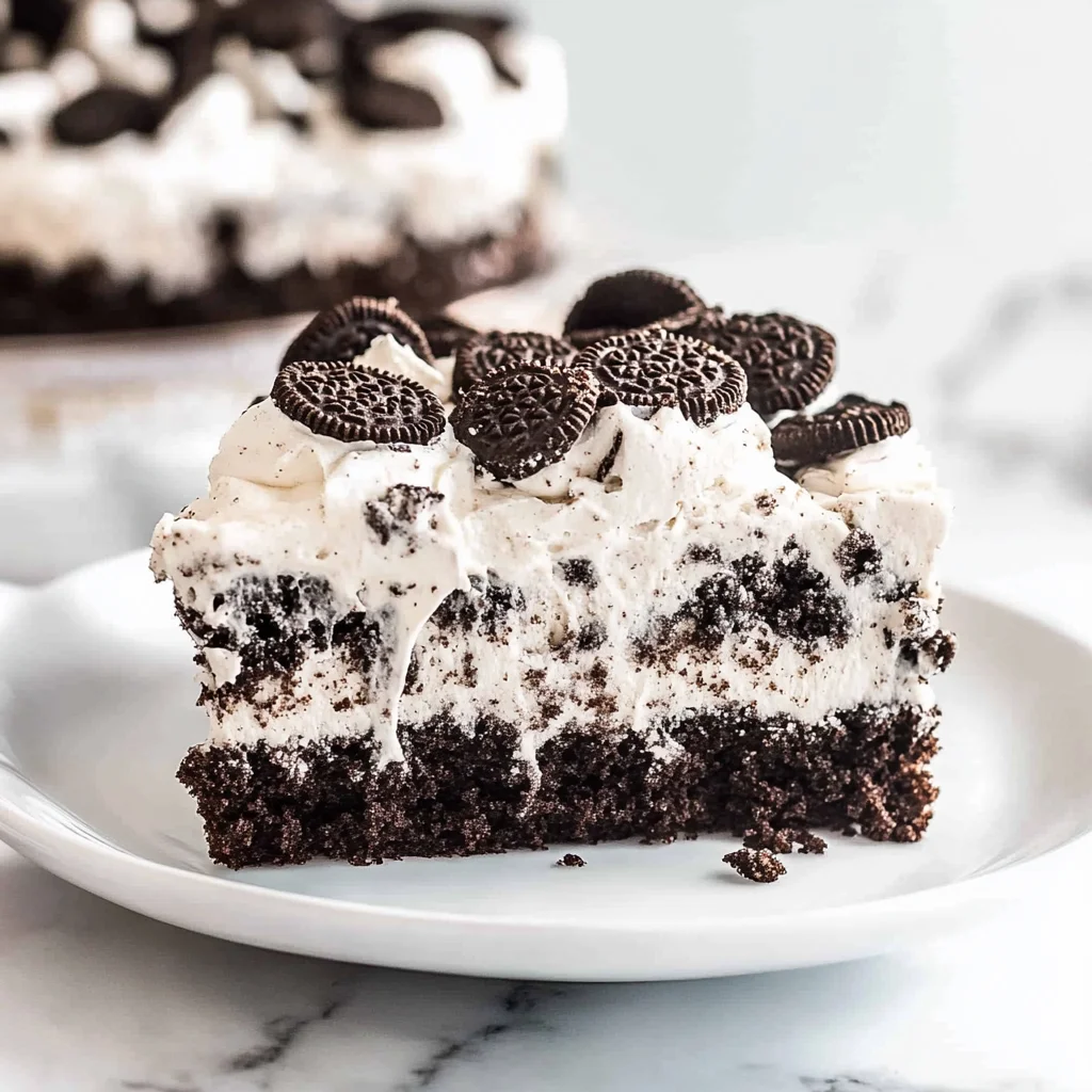 Oreo Poke Cake