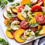 Peach Tomato Caprese Salad