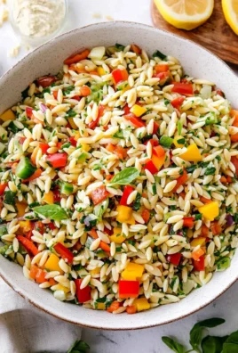 Rainbow Orzo Salad