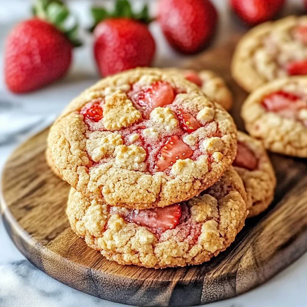 Strawberry Crunch Cookies