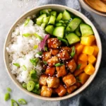 Teriyaki Chicken Poke Bowls