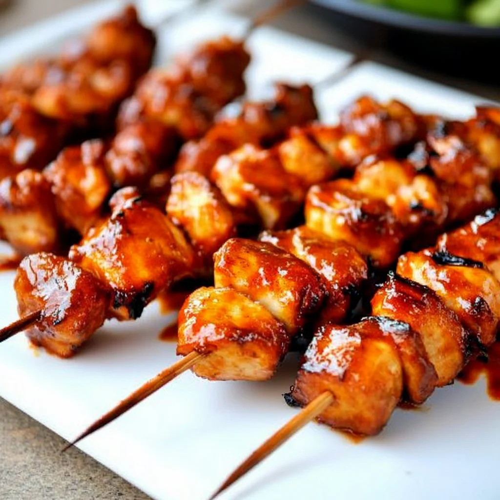The Best BBQ Chicken Skewers Recipe