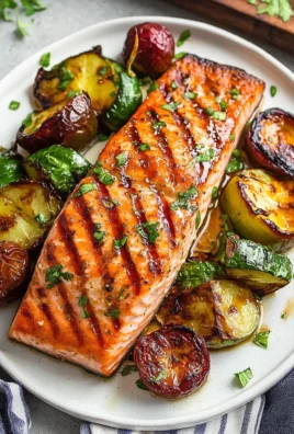 5 Ingredient Marinated Grilled Salmon