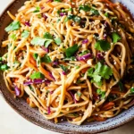 Asian Noodle Salad in Peanut Dressing