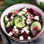 Beet Salad with Feta, Cucumbers, and Dill