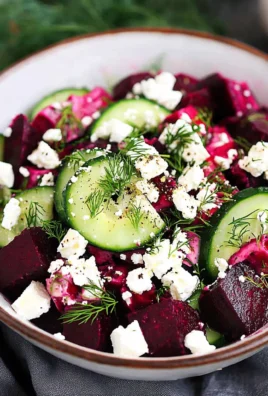 Beet Salad with Feta, Cucumbers, and Dill