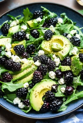 Blackberry, Avocado and Arugula Salad