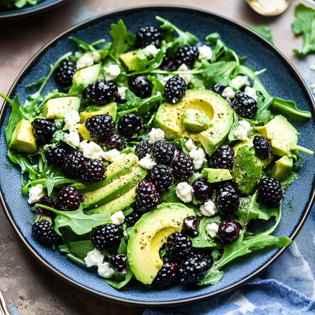 Blackberry, Avocado and Arugula Salad