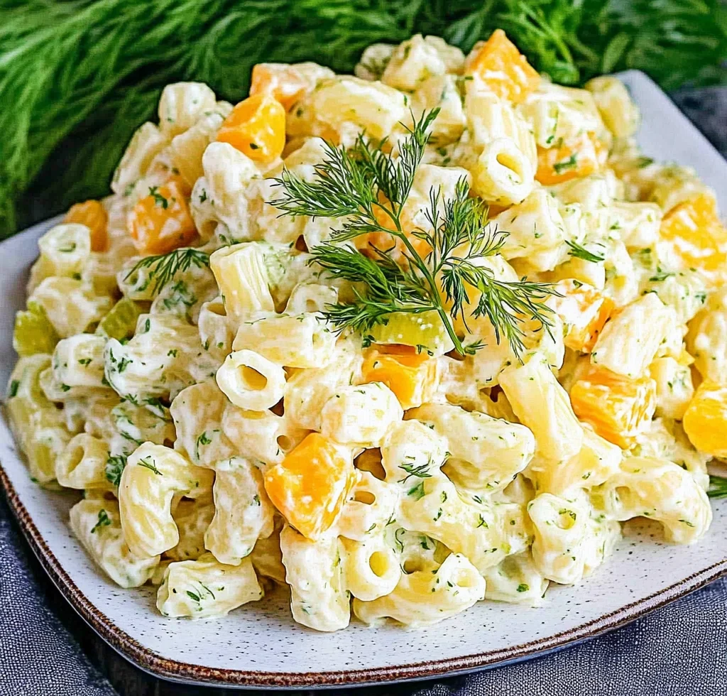 Dill Pickle Pasta Salad