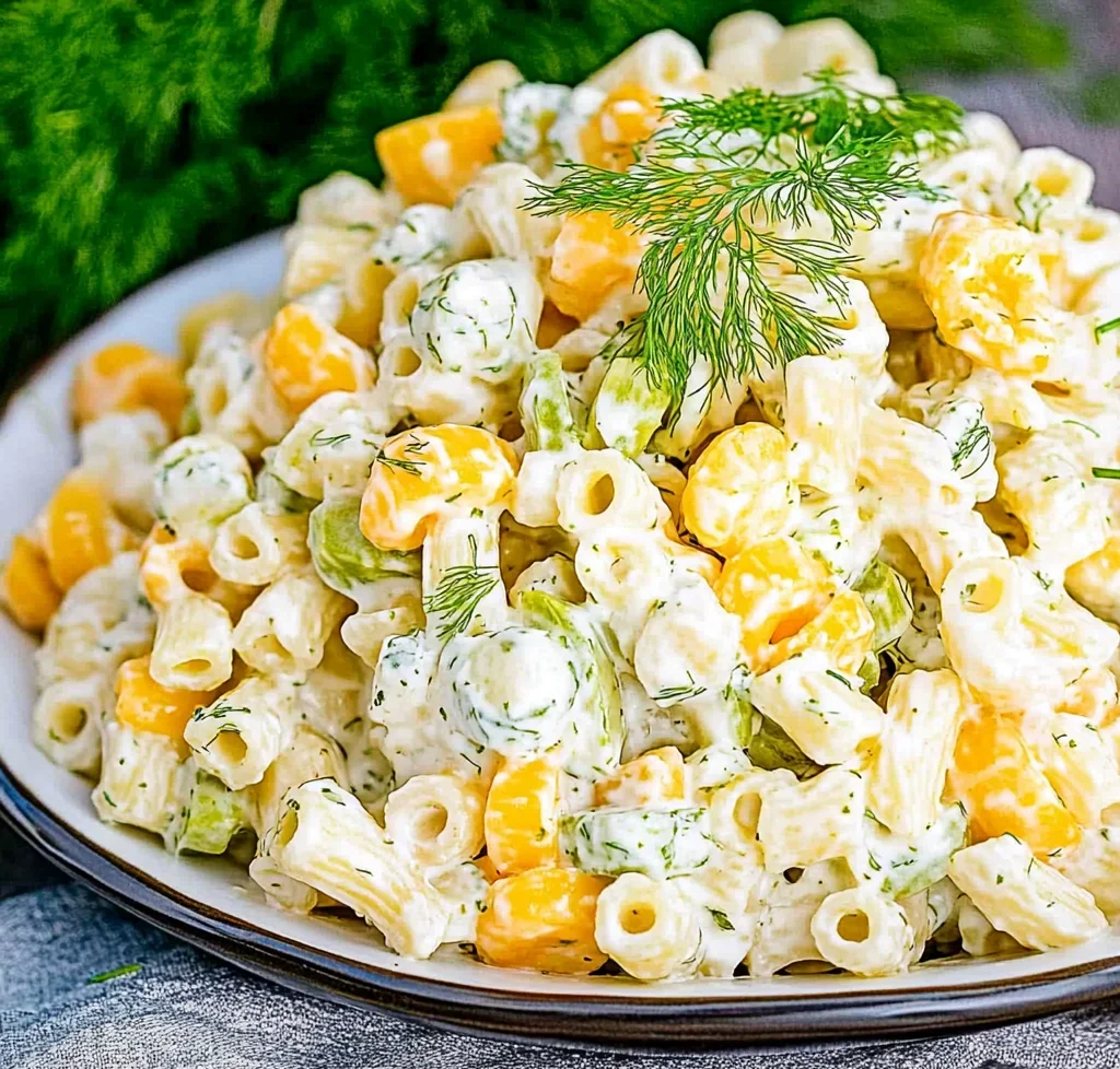 Dill Pickle Pasta Salad