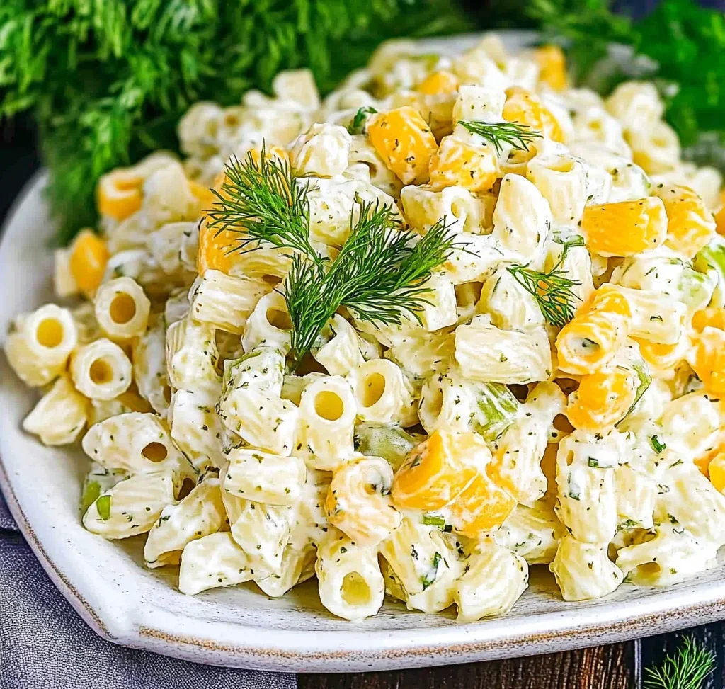Dill Pickle Pasta Salad