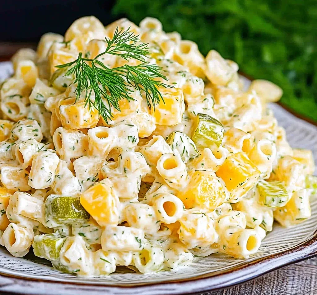 Dill Pickle Pasta Salad